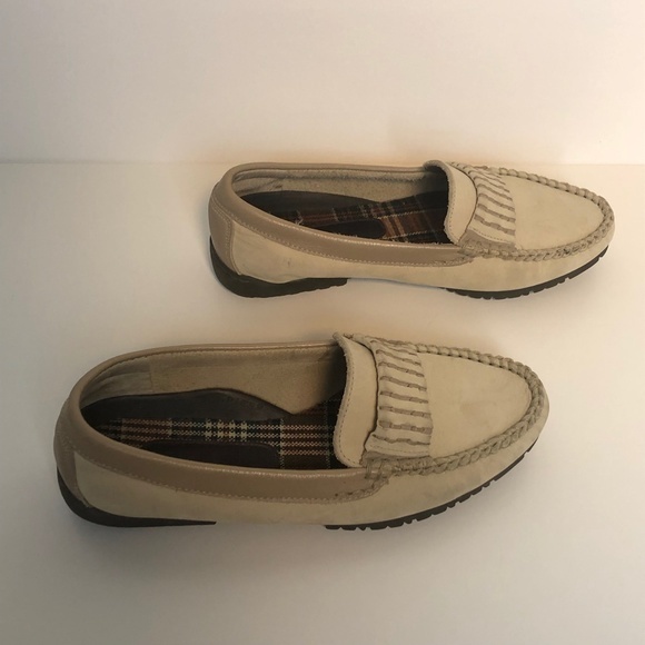 Hush Puppies Tan Loafers Slip On Shoes ((size 6 EW)) - Picture 2 of 8
